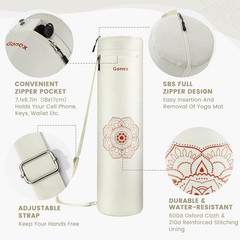 Yoga Mat Bag, Yoga Mat Carrier Full-Zip Exercise Yoga Mat Carry Bag for Women Me