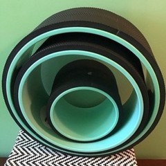 Chirp Yoga Wheels Set of 3 Black Mint Green Posture Corrector Included