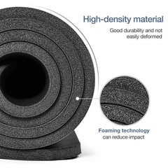 Gruper Thick Yoga Mat Non Slip, Large Size 72″ L 72 x 32 x 0.6 inches, Black