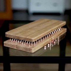 Sadhu board copper nails handmade from 100% oak wood for yoga meditation