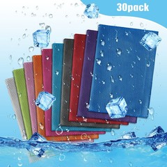 BBTO Cooling Towel Microfiber Ice Cool Cold Sport Face Small, Mixed Colors