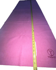 YOGAER Travel Yoga Mat Foldable Thin Mats for Travelling PINK 71.5″ x 24″