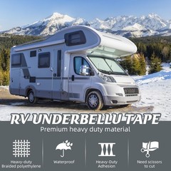 RV Underbelly Tape RV Underbelly Repair Material 4″ x 26′, Waterproof Flex Belly