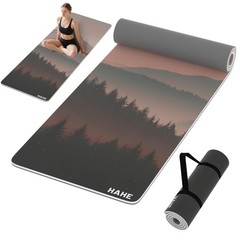 Yoga Mat Thick (8MM,1/3″), Eco-Friendly POE Non Slip Yoga Mat, High Rebound &…