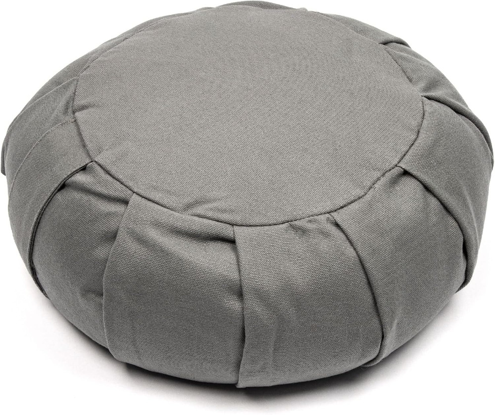 Zafu Yoga Meditation Cushion with Washable Cover – Floor Cushion Pillow with Nat