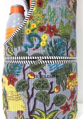 Handmade Cotton Yoga Mat Bag Quilted Frida Kahlo Print Sling Shoulder Carrier
