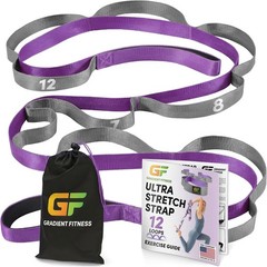 Durable Non-Elastic Stretching Strap 1″W x 8″L – Ideal for Therapy and Yoga