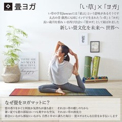 IKEHIKO Plain Tatami Yoga Mat Igusa Rush Grass 66x185cm Made in Japan