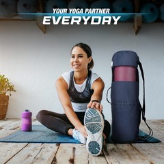 Yoga Mat Bag with Pockets & Adjustable Strap – Fits Mats & Accessories, 32″ L