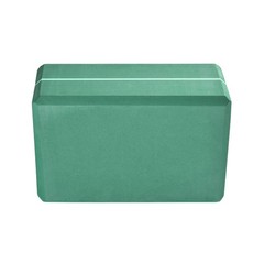 Hugger Mugger 4″ Foam Yoga Block Evergreen strong and stable, beveled edges…