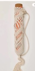 Oak And Reed Beige Macrame Yoga Carry Bag Free People 100% Cotton Unique New