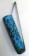 Indian Blue Large Tree Mandala Bag With Shoulder Strap Yoga Mat Carrier Yoga Bag