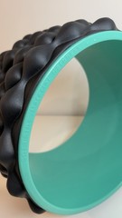 FitBeast Massage Yoga Wheel Back Roller 12” Deep Tissue Spine Relief 800lb