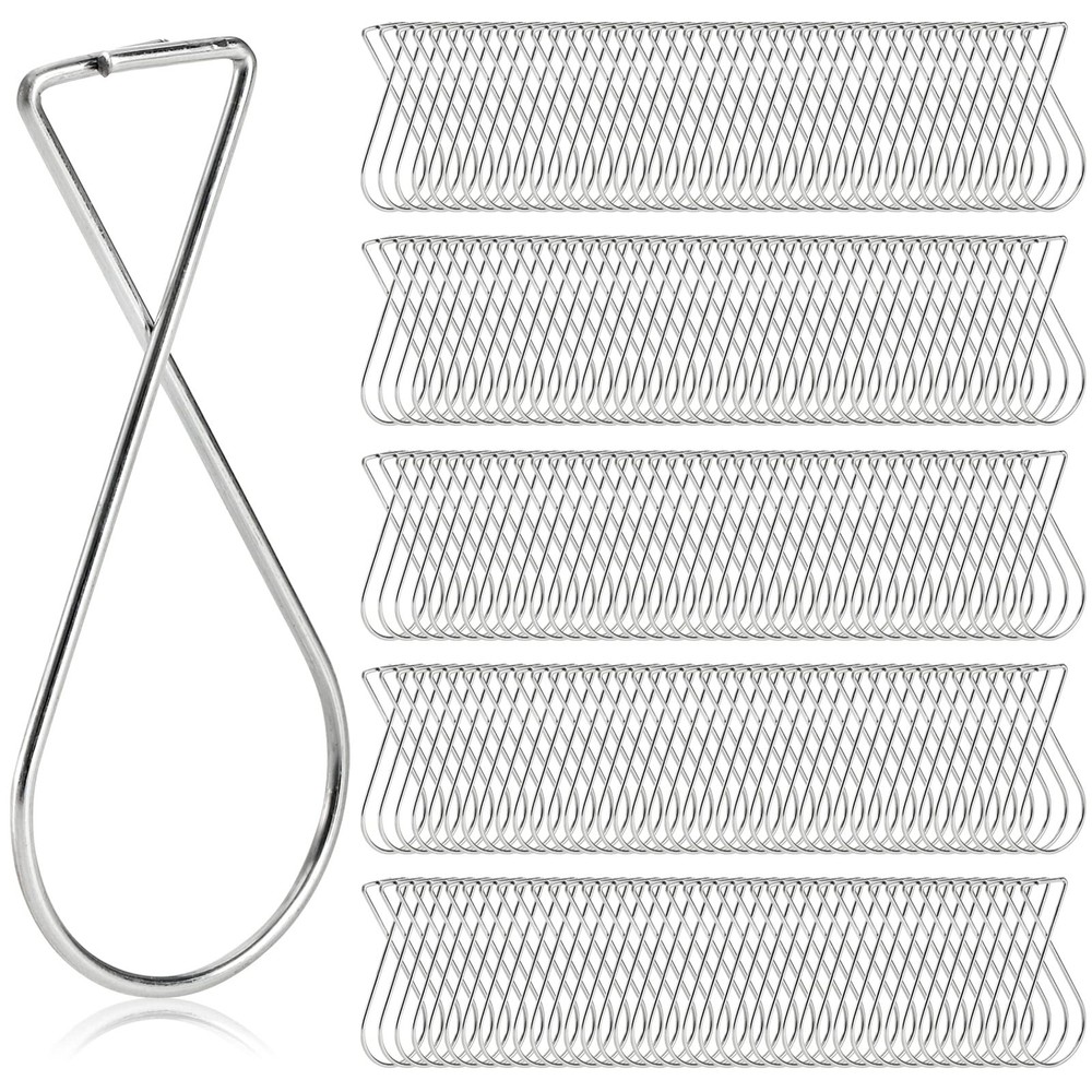 200 Pack Ceiling Hook Clips, Drop Ceiling Hanger Hooks Hanging on Suspended C…