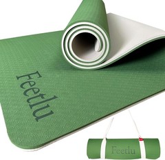 Extra Thick Exercise Yoga Mat W/ Strap 2/5 Inch 10MM Non-Slip Workout Mat Yoga