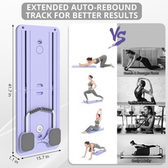Pilates Board – Pilates Reformer Set, Multi-Purpose Foldable Pilates Reformer…