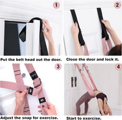 Leg Stretcher Strap, Backbend Training Belt with Door Anchor, Flexibility Traine