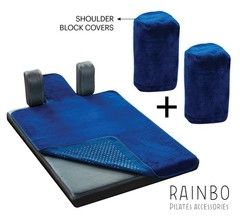 Pilates Reformer Non-Slip Mat Towel (Included 2 Pcs Shoulder Block Covers) (N…