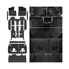 Floor Mats Set for 2022-2025 2026 Kia Carnival (Gas Only), All Weather TPE Ba…