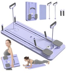Pilates Reformer Board Set 5 in 1 Foldable Sliding Workout Home Gym New