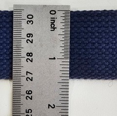 Hugger Mugger D-Ring Yoga Strap 8 Foot Long Blue Cotton EUC