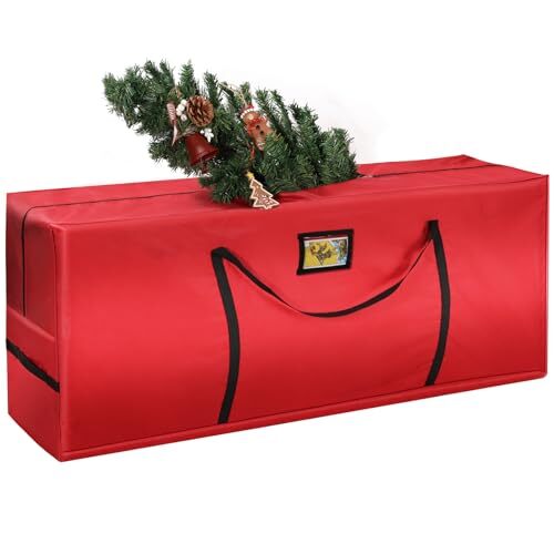 Christmas Tree Storage Bag 7.5 FT – Large Christmas Tree Storage, Heavy Black