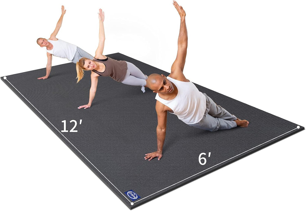 Extra Large Non-Slip Yoga Mat for Home Gym – Thick & Soft for All Workouts