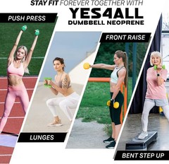 Neoprene Coated Dumbbell Hand Weight Sets of 2 Multiple Weight Options