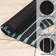 Handwoven Cotton Yoga Mat Soft Durable Skin Friendly Meditation Exercise yogamat