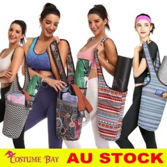 Canvas Fashion Sports Carry Shoulder Yoga Bag Zippered Large Size Multipurpose