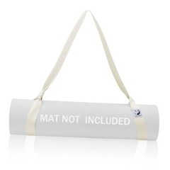 Yoga Mat Straps for Carrying, Adjustable Yoga Mat 72 inches Milky White
