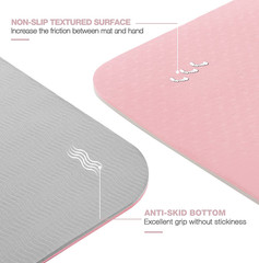 Yoga Mat Non Slip, Pilates Fitness Mats, Eco Friendly, Anti-Tear 1/4″ Thick Yoga