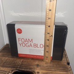 9″ x 6″ x 3″ RECYCLED FOAM YOGA BLOCK, indoor or outdoor prop for balance