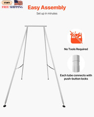 Yoga Stand Frame 9.6 ft Aerial Silk Swing Stand Max 551.2 lbs Load Capacity T…