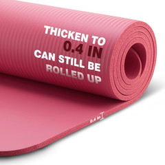 Extra Thick NBR Yoga Mat for Women & Men, 10Mm Thick, 72”X24” Large Exercise Mat