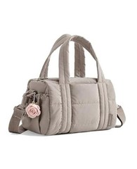 Reiki Gym Bag for Women Puffy Yoga Mat Travel Weekender Mini 5L 5L-Latte Brown