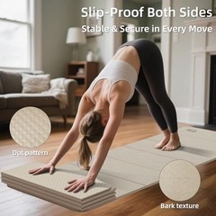 1/2 Inch Extra Thick Yoga Mat Pilates Equipment, 69″x24″ Odorless Cinnamon