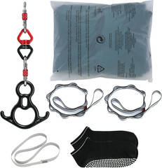 Aerial Silk & Yoga Swing, Aerial Yoga Hammock Kit with 100Gsm Nylon Fabric, Full