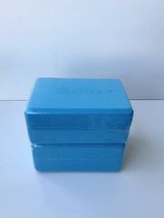 Set Of 2 Gaiam yoga block In Blue Turquoise New And Sealed