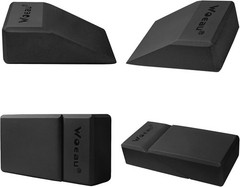 2 Pack Non-Slip Professional Squat Wedge Blocks – Heel Elevated Ramp black