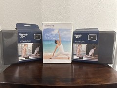 Element Yoga DVD New Beginners- Reebok Yoga Blocks Lot New Factory Sealed