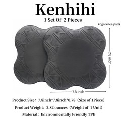 2 PCS Yoga Knee Guards Props Fitness Travel Meditation Kneeling Pilates Pads