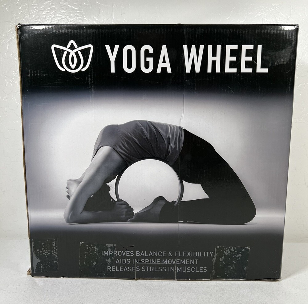 Florensi Yoga Wheel Black Rollers 6″ 10″ 12″ Set 3 Muscle Therapy Stretch