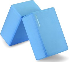 Fitvids High Density Yoga Blocks Set of 2 | 9 x 6 x 4 Inch EVA Foam | Green