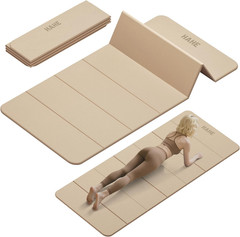 Portable Foldable Yoga Mat – Non-Slip, Thick, Ideal for Home & Travel Workouts