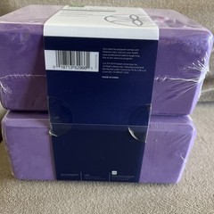 Gaiam Yoga Blocks – 2 Foam Yoga Blocks (Purple)