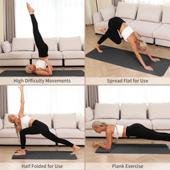 Extra Thick Foldable Yoga Mat – Non-Slip, Eco-Certified for Home & Studio Use