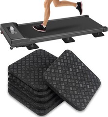 6 Pcs Walking Pad Mat, Treadmill Mat Pads, 4″ x 4″ x 0.2″ Double-Sided Non-Slip