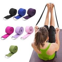 180cm Yoga Strap D Ring Stretch Belt Exercise Pilates Flexibility Training