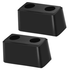 Rubber Bumper Blocks (2-Pack) – 6″ x 3″ x 3″ Block Dock Buffers for